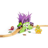 Bigjigs Rail Wooden Monster Bridge Toy Train Track Accessory for Kids 3 Years Plus