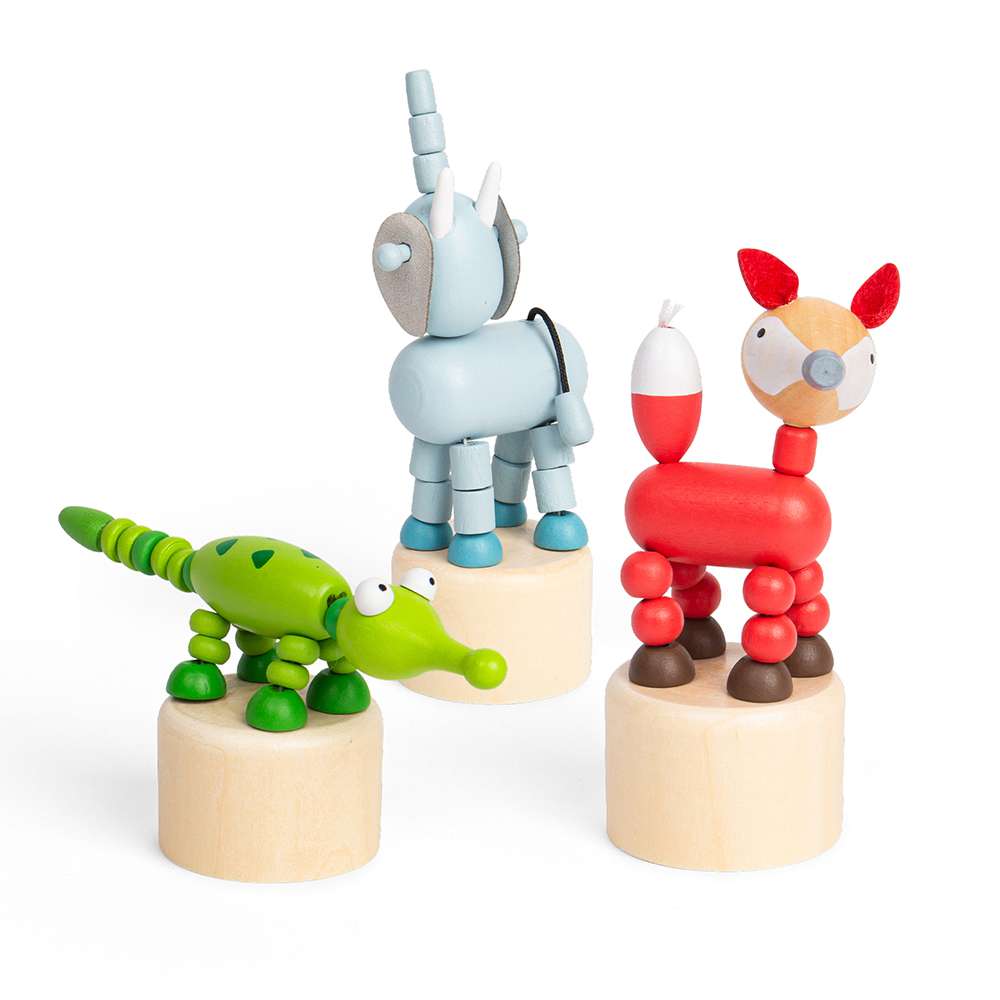 Animal Push Ups - Elephant, Croc, Fox (Pack of 3)