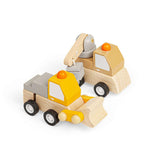 Wind Up Trucks - Yellow, Brown (Pack of 2)