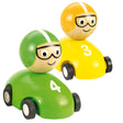 Bigjigs Toys Wooden Pull Back and Go Racing Car Toy