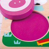 Tidlo Touch and Feel Farm Puzzle Wooden Sensory Shape Sorter Toy for Babies and Toddlers