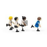 Tidlo Police Officer and Prisoner Wooden Dolls Set with 5 Play Pieces
