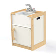 Tidlo Wooden Play Sink Kids Toy Kitchen Role Play Unit with Storage