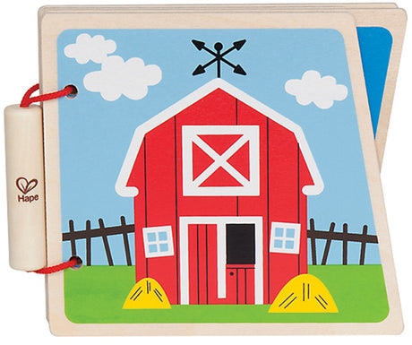 At The Farm Wooden Book
