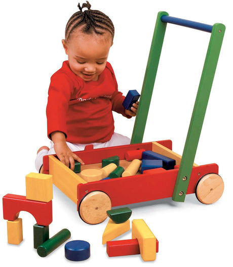 Baby Walker with 24 Wooden Blocks 