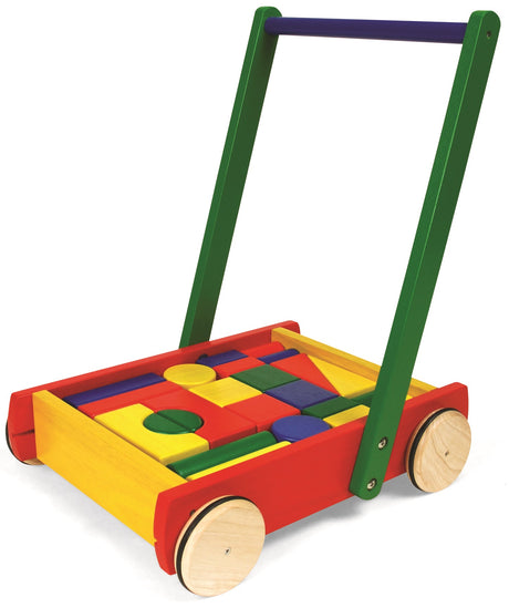 Baby Walker with 24 Wooden Blocks 