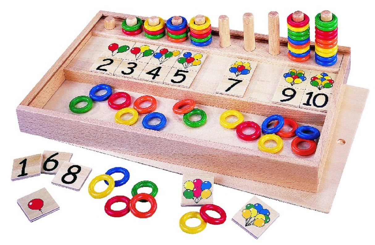 Balloons & Rings Numbers & Colours Game