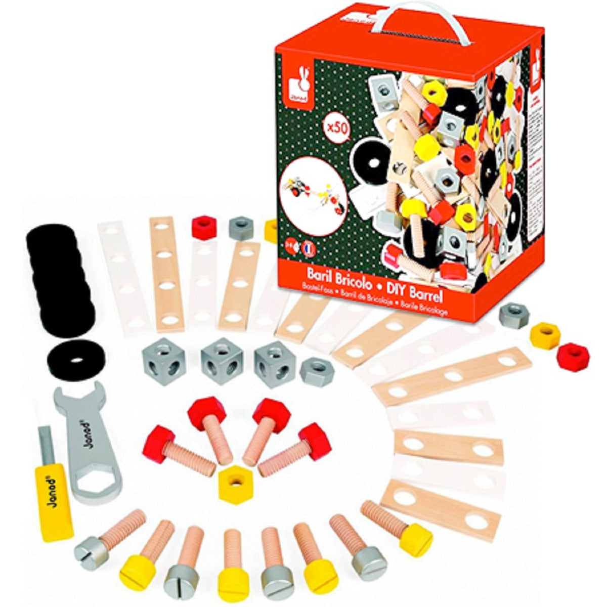 Janod DIY Barrel Construction Set