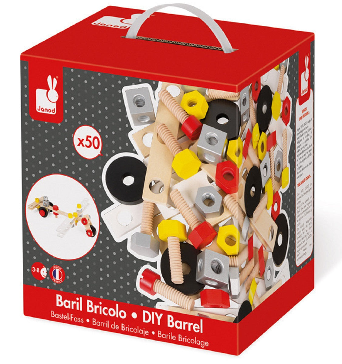 Janod DIY Barrel Construction Set 5