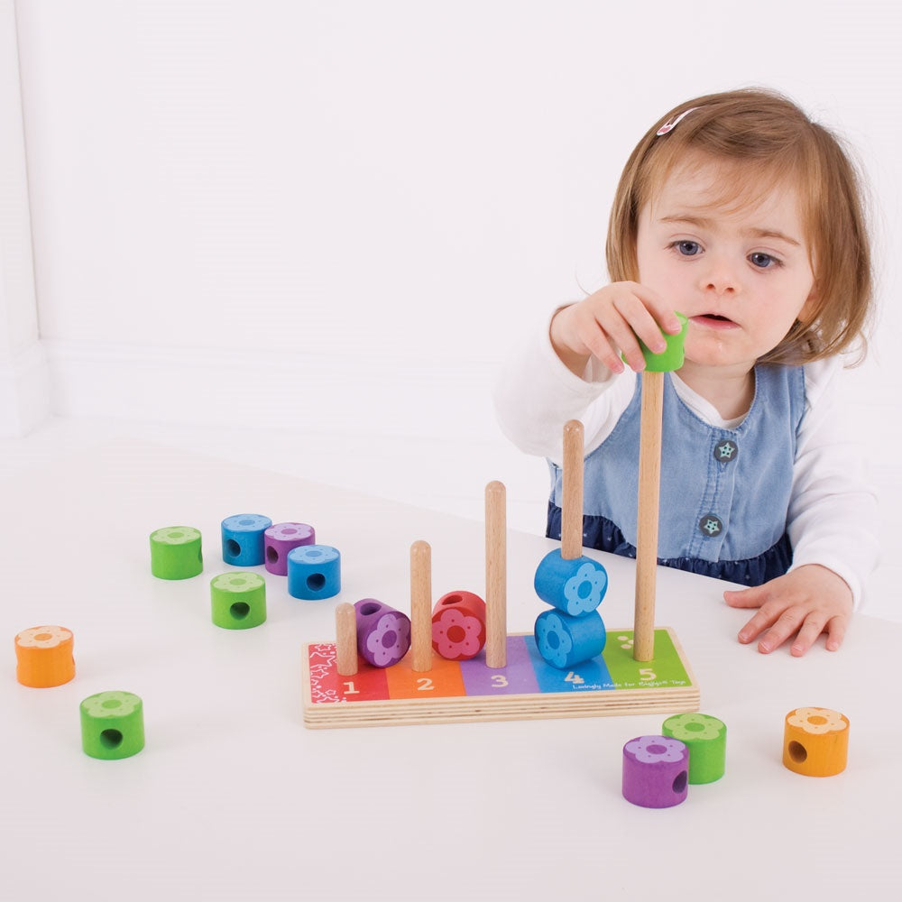 First Counting and Stacking Flowers