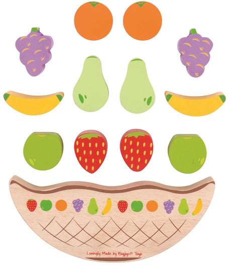 Balancing Wooden Fruit Game