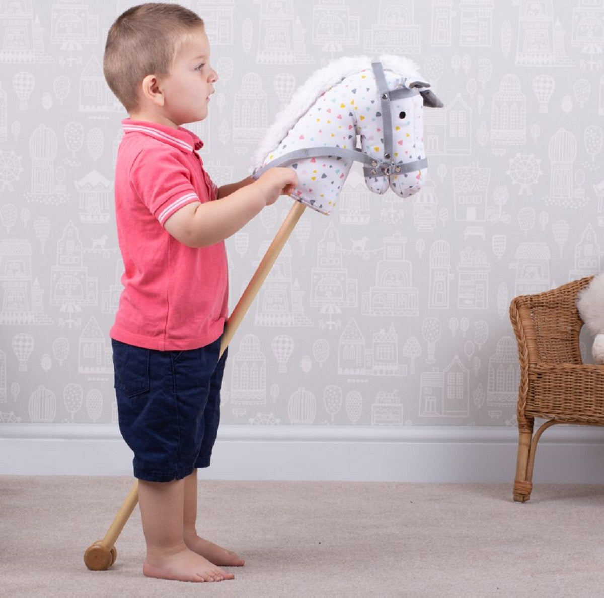 Patterned Hobby Horse