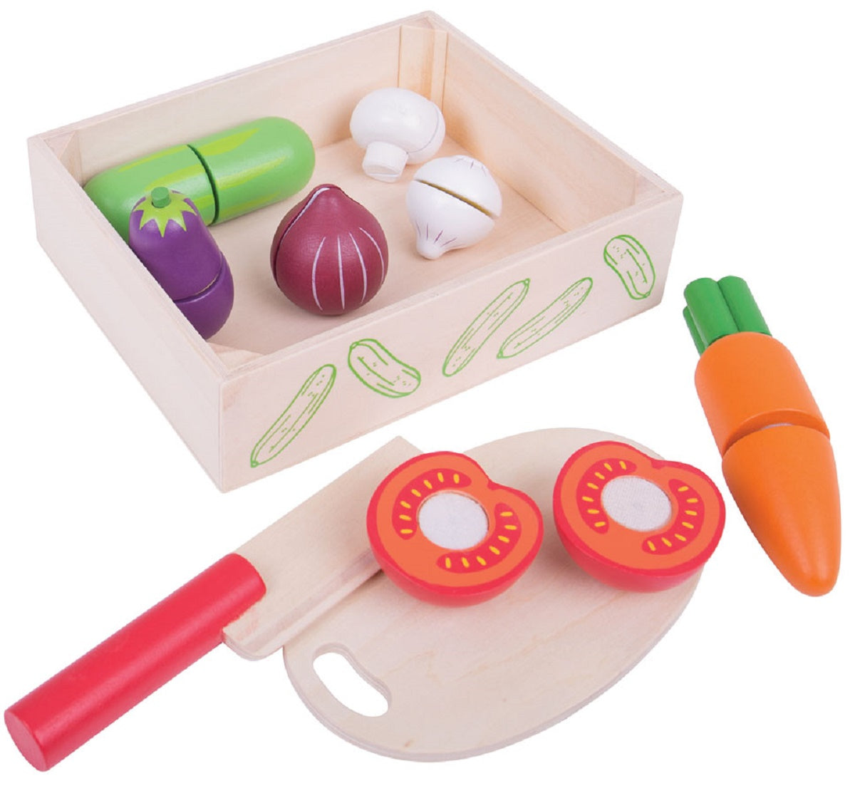 BigJigs Cutting Veg Crate