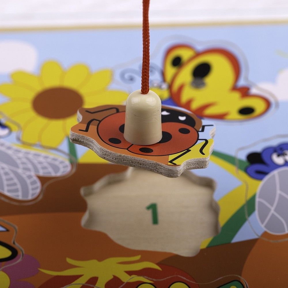 Magnetic Wooden Fun Bugs Puzzle