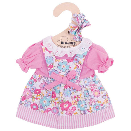 Pink Floral Dress (for 28cm Doll)