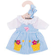 Blue Striped Dress (for 28cm Doll)