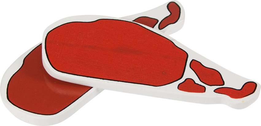 2 x Slices of Wooden Bacon