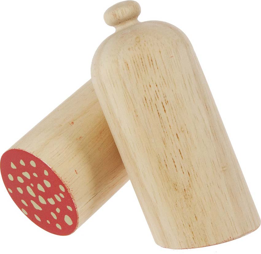 2 x Wooden Salami Halves