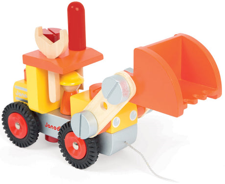 Janod DIY Wooden Bulldozer Set