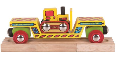 Bulldozer Low Loader Train Wagon 1