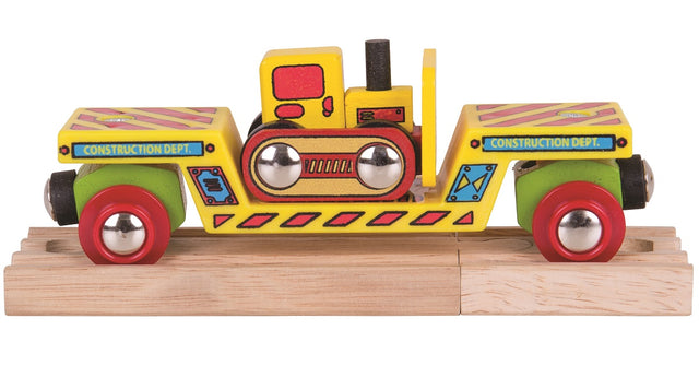 Bulldozer Low Loader Train Wagon 1