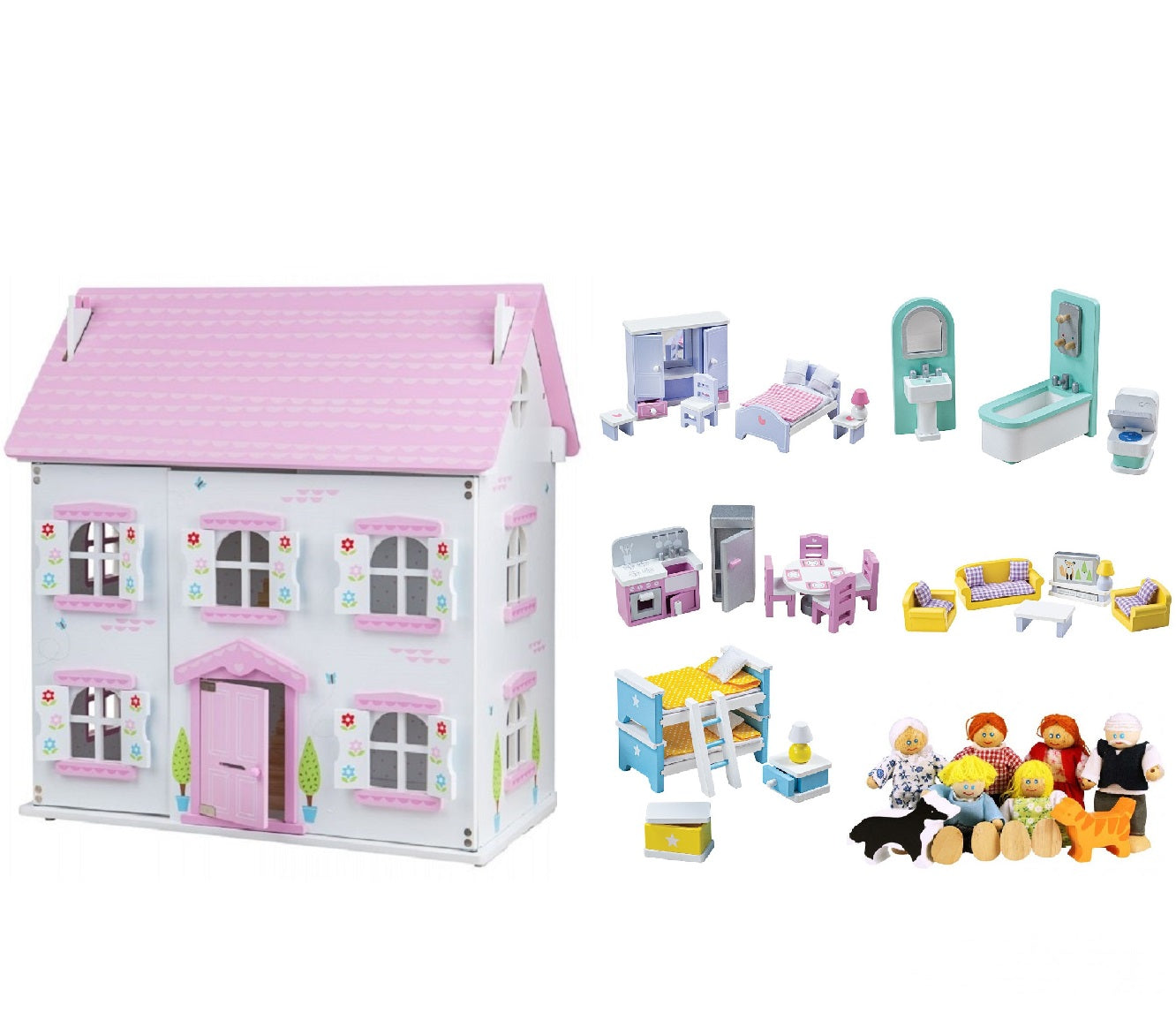 Butterfly Cottage Dolls House Bundle