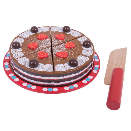 Wooden Chocolate Cake