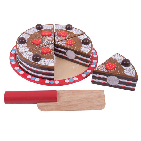 Wooden Chocolate Cake