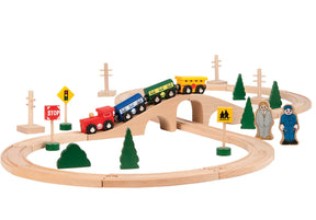 Wooden Chug Along Train Set