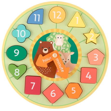 Woodland Shape Sorter Clock