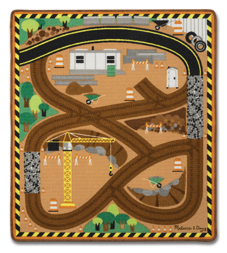 Around The Construction Site Rug and Vehicles