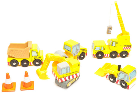 Le Toy Van Construction Vehicle Set