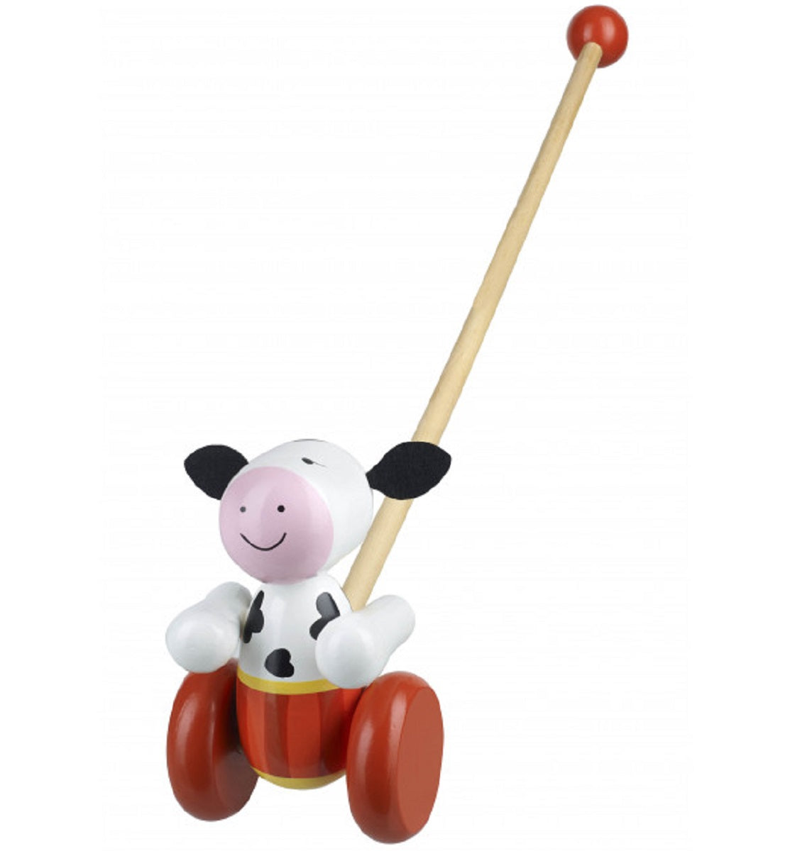 Push Along Wooden Cow