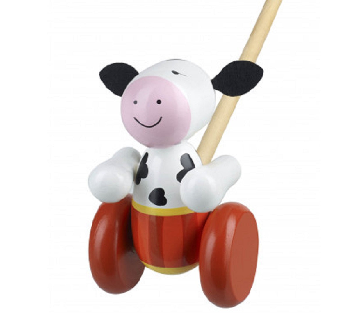Push Along Wooden Cow
