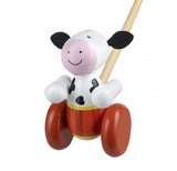 Push Along Wooden Cow