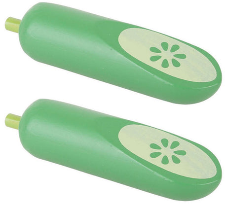 2 x Wooden Cucumbers