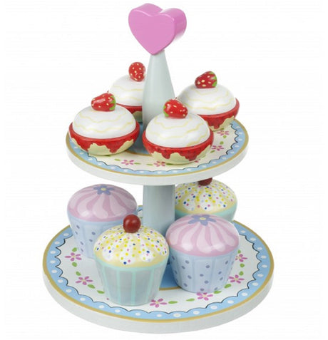 Wooden Cream Tea Set