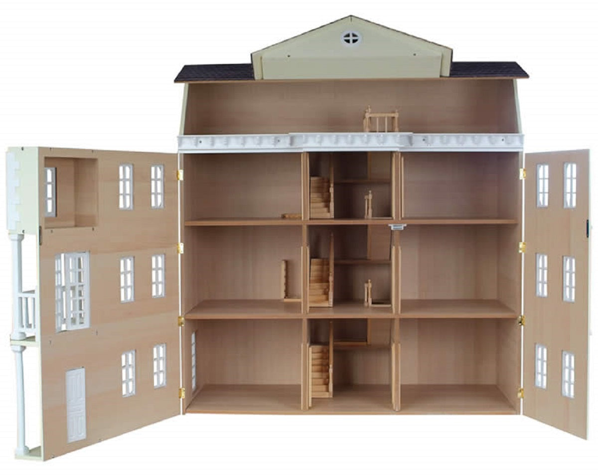 The Mayfair Dolls House with Arch Front Basement - Painted
