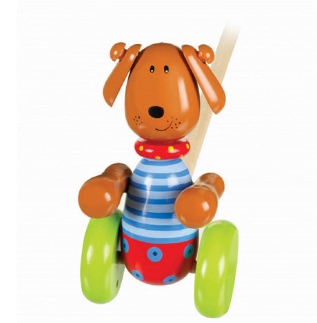 Push Along Wooden Dog