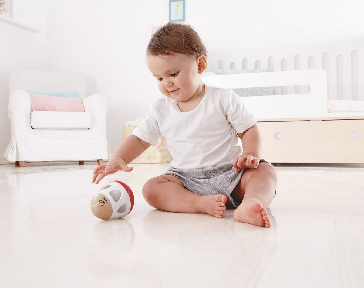 Wooden Bell Rattle