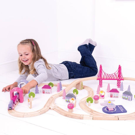 BigJigs Fairy Town Train Set 