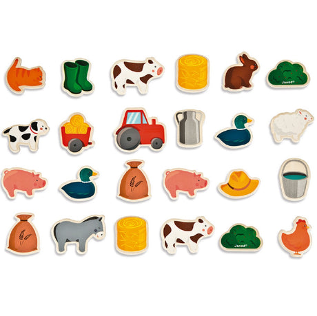 Farm Magnets Set - 24 Pieces
