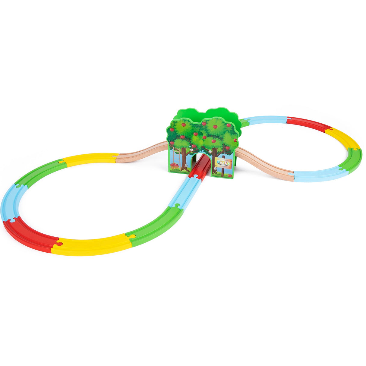 Woody Treasures Farm Train Set