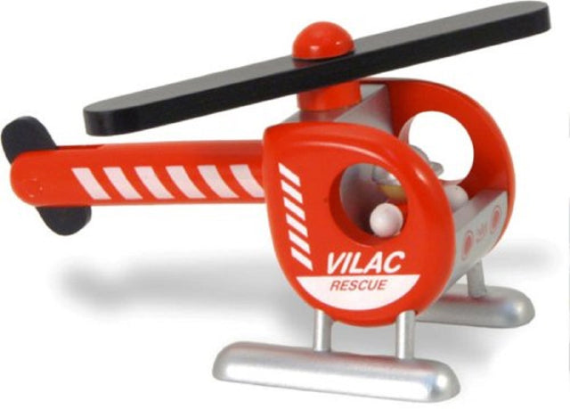 Wooden Fire Department Helicopter