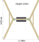 Wooden Single Swing