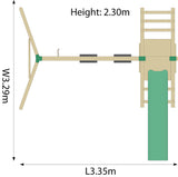 Plum Products Baboon Wooden Pole Activity Centre