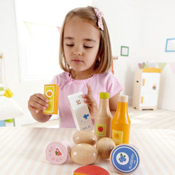 Healthy Basics Wooden Dairy & Fruit Juice Set 