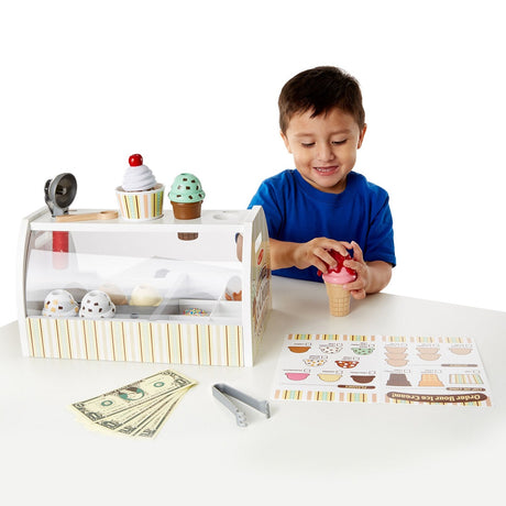 Wooden Ice Cream Counter