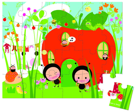 Janod Hat Boxed Garden & Insects Puzzle 