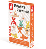 Stacking Wooden Monkey Pyramid Game